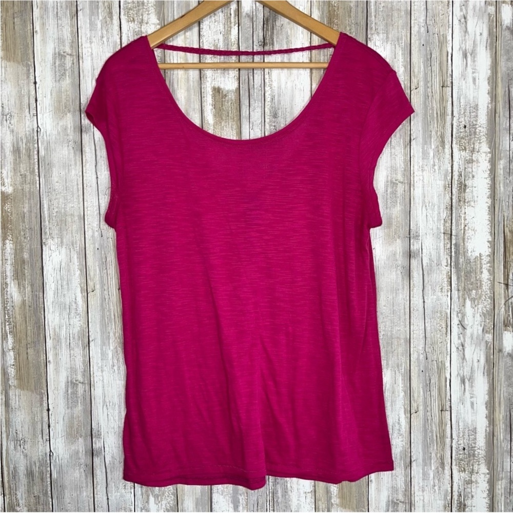 Aerie Pink Open Back Blouse